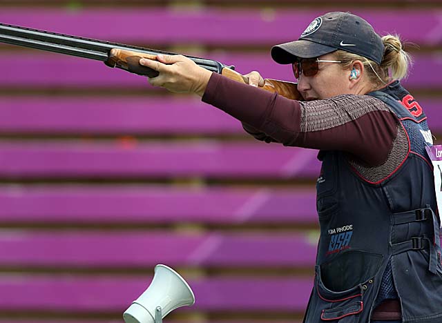 The U.S. team notches its biggest day in shooting history with Rhode hitting her marks. (Getty Images)