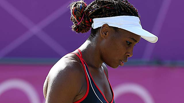 Venus Williams is denied a shot at her record fourth gold medal in Olympic tennis. (Getty Images)