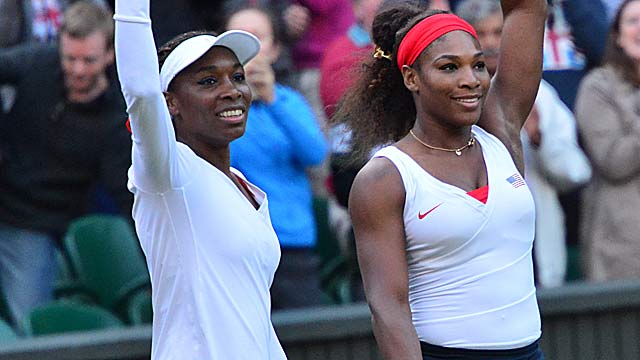 Venus and Serena Williams will leave London with at least the silver in the doubles. (Getty Images)