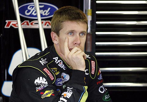 Roush's Carl Edwards went winless after nine victories in 2008.