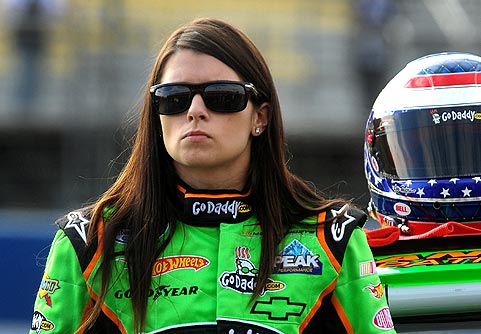 Danica Patrick has wrecked three times during the part-time job.