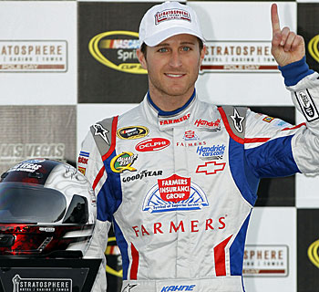 Auto Racing Track Records on Kahne Sets Track Record In Pole Run At Las Vegas Motor Speedway