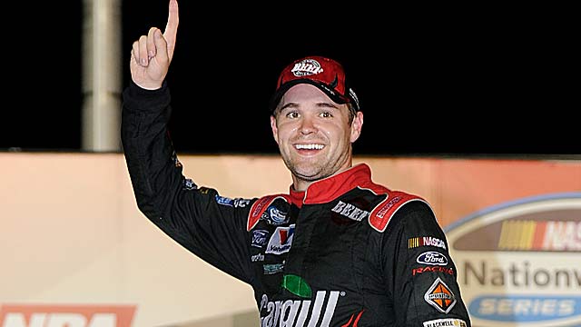 Ricky Stenhouse Jr., the defending series champ, pulls within 12 points of leader Elliott Sadler. (Getty Images)