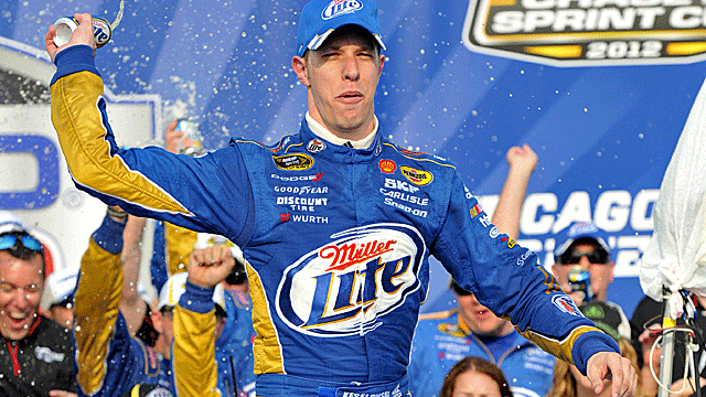 Brad Keselowski gets his Chase off to a fast start with a win at Chicagoland. (US Presswire)
