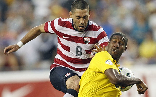 Clint Dempsey records his 26th goal for the U.S. national team on a penalty kick. (US Presswire)