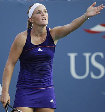 Melanie Oudin is ousted in the second round at the U.S. Open and Wimbledon; the first round at the Australian and French Open. (AP)