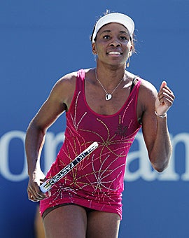Venus Williams won a match, but something else was on her mind afterward. (AP)