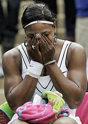 Serena Williams surprised herself when she got emotional because 'I've never cried with joy for anything.' (AP)
