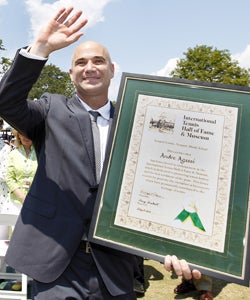 Agassi: 'I fell in love with tennis far too late in my life.' (Getty Images)