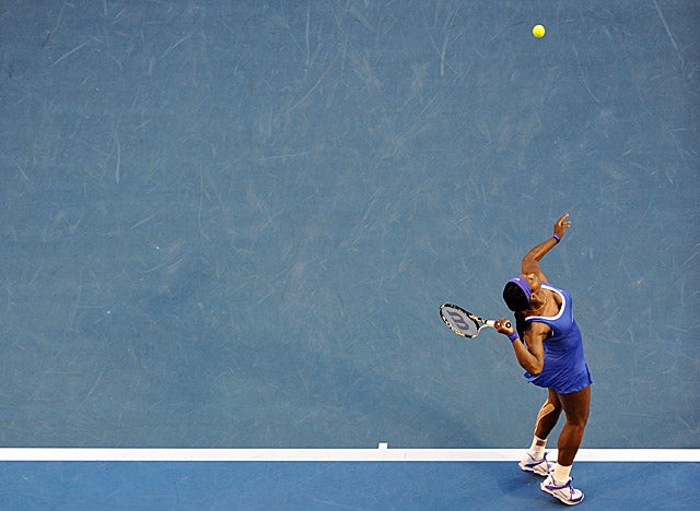 Serena Williams spends just 59 minutes Saturday putting away 92nd-ranked Greta Arn. (Getty Images)