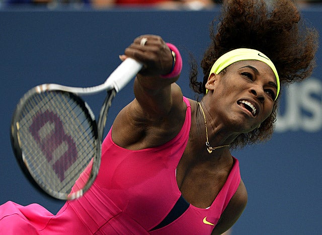 Williams whizzes through her fourth-round match vs. Andrea Hlavackova. (Getty Images)