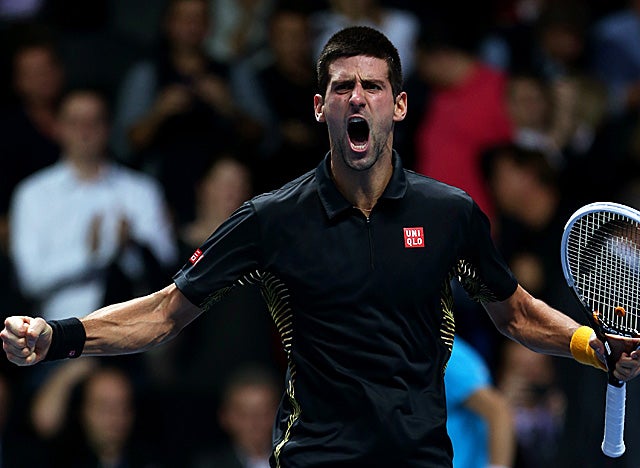 Djokovic battles back from two service breaks to win the season-ending ATP Finals. (Getty Images)