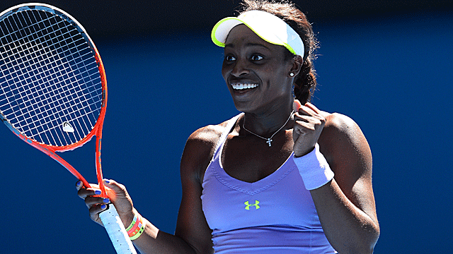 Sloane Stephens defeats Serena Williams to advance to her first Grand Slam semifinals. (Getty Images)