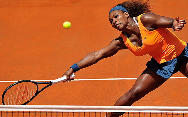 Serena Williams has little trouble getting past qualifier Simona Halep to the final in Rome. (Getty Images)