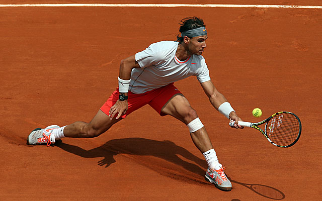 Seven-time champ Rafa Nadal has a rare dropped set at the French Open before rallying to victory. (Getty Images)