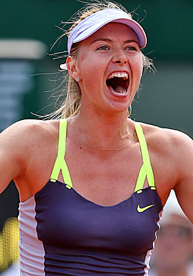 Sharapova picks up her first win after losing an opening set 6-0. (Getty Images)