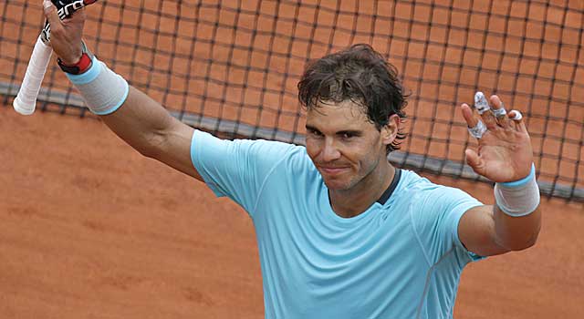 Rafael Nadal improves to 63-1 on the red clay of Roland Garros. (Getty Images)