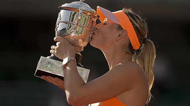 This is the second French Open title for Maria Sharapova, who also won it in 2012. (USATSI)
