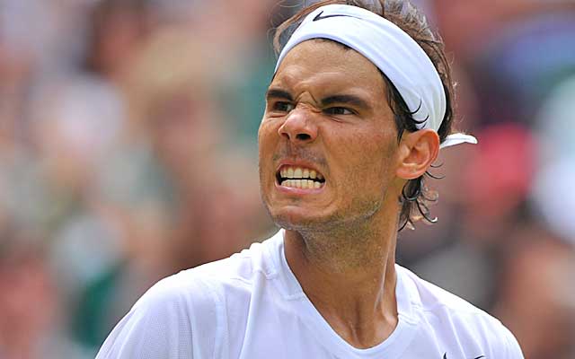 Rafael Nadal gets even with Lukas Rosol at Wimbledon. (Getty Images)