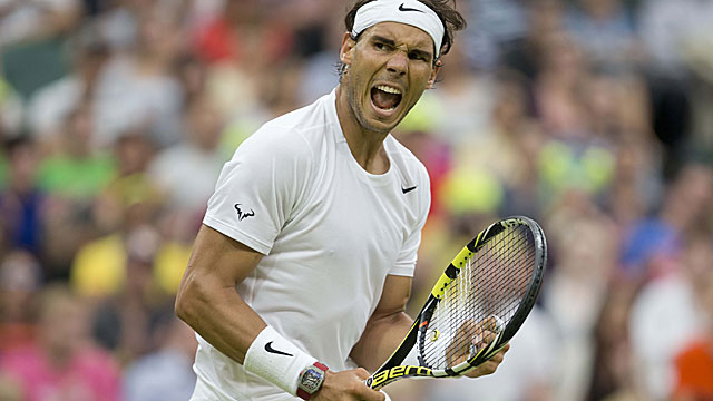Rafael Nadal, who also dropped the first sets in the first two rounds, overcomes Mikhail Kukushkin. (USATSI)