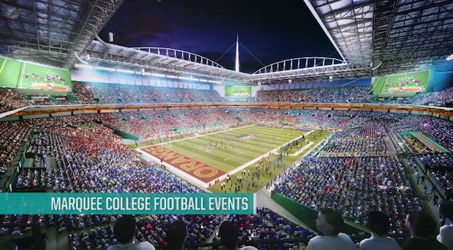 Sun Life Stadium renovations could help chances of landing CFP