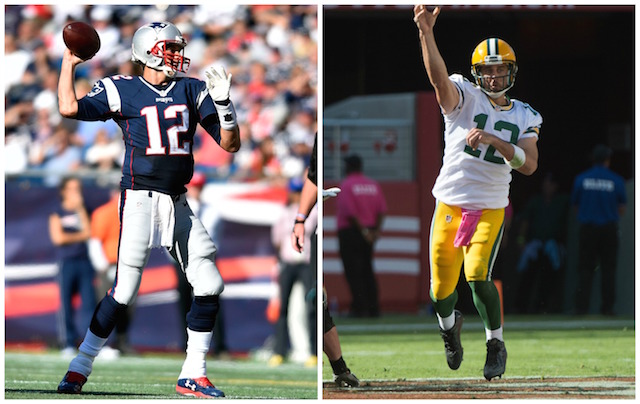 Is Tom Brady a better quarterback than Aaron Rodgers? (USATSI)