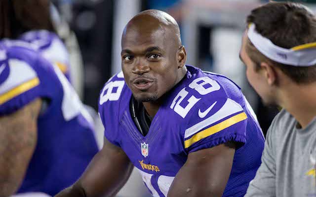 Adrian Peterson's future in Minnesota remains unclear. (USATSI)