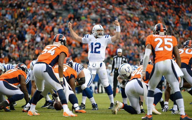 Andrew Luck was in complete control against the Broncos. (USATSI)