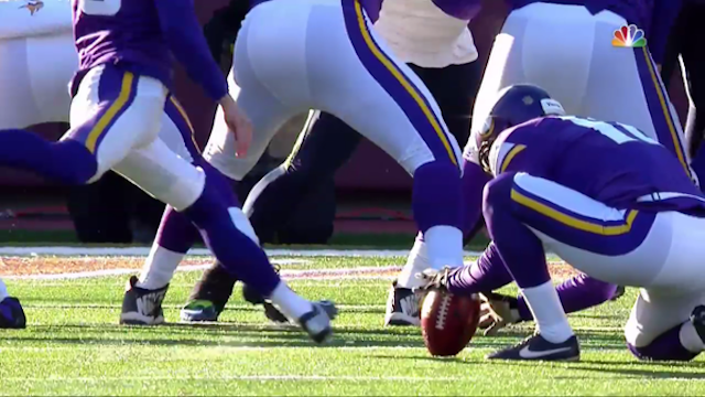 The laces were in! Vikings' missed field goal seals playoff win