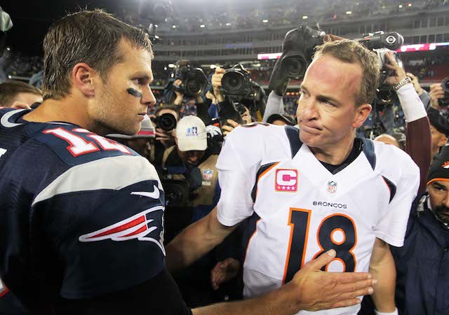 Not everyone will be able to watch Tom Brady vs. Peyton Manning on Sunday. (USATSI)