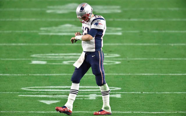 tom brady on field