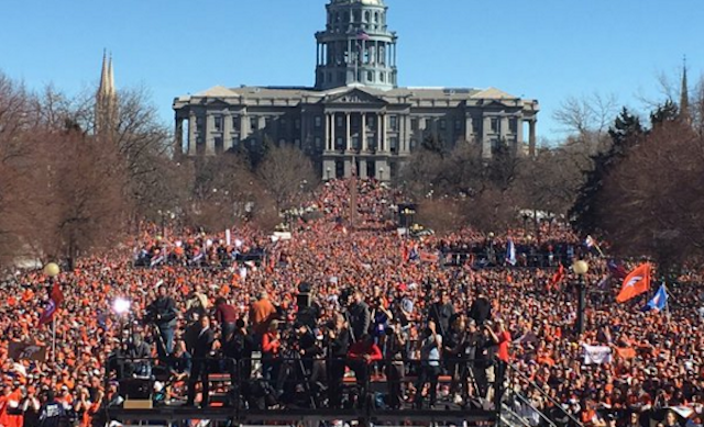 denver broncos super bowl 50 parade