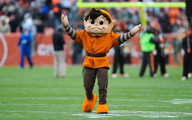 Brownie the Elf used to be the Browns logo, but then he was replaced by a helmet. (USATSI)