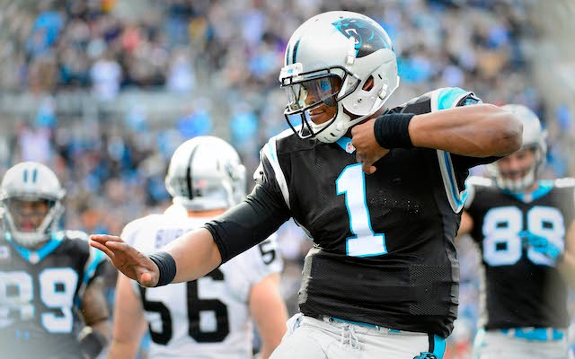 Cam Newton probably didn't like what he found in his locker when he got to practice on Monday. (USATSI)