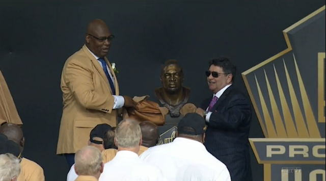 Charles Haley officially has a bust in Canton. (ESPN)