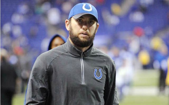 Andrew Luck won't be playing against the Dolphins in Week 16. (USATSI)