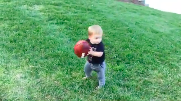 VIDEO: Andy Dalton's 1-year-old son throws the cutest TD pass of all ...