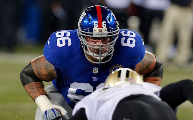 After 11 seasons in the NFL, Giants offensive lineman David Diehl has decided to retire. (USATSI)