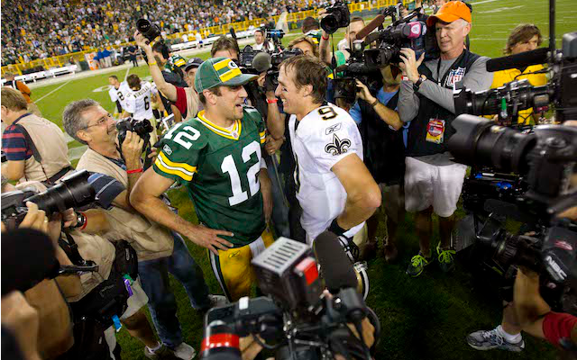 Will Drew Brees and Aaron Rodgers be meeting up in the NFC title game? (USATSI)