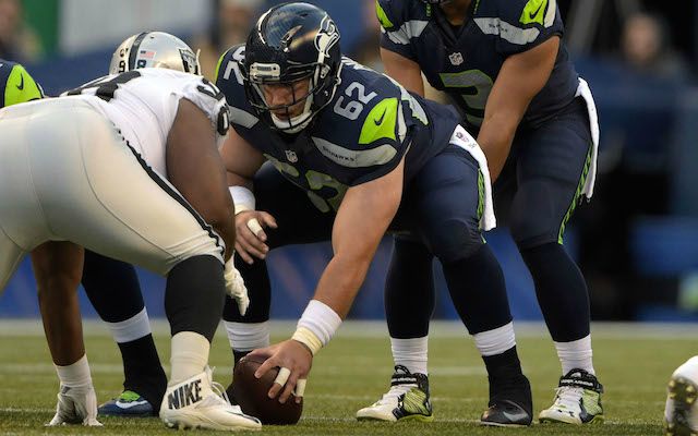 Seahawks center Drew Nowak will be playing against the team he partially owns on Sunday. (USATSI)