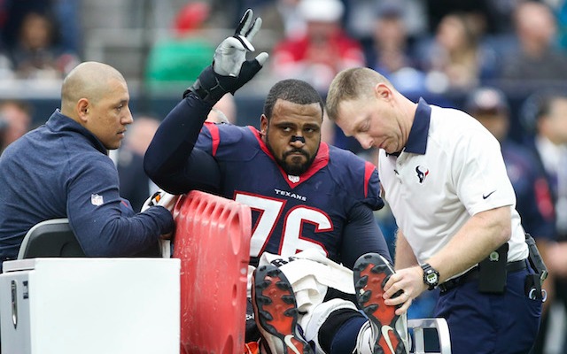 Duane Brown got some major support from his teammates. (USATSI)