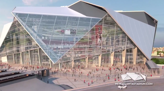 The Falcons new stadium is kind of crazy, but in a good way. (Falcons)
