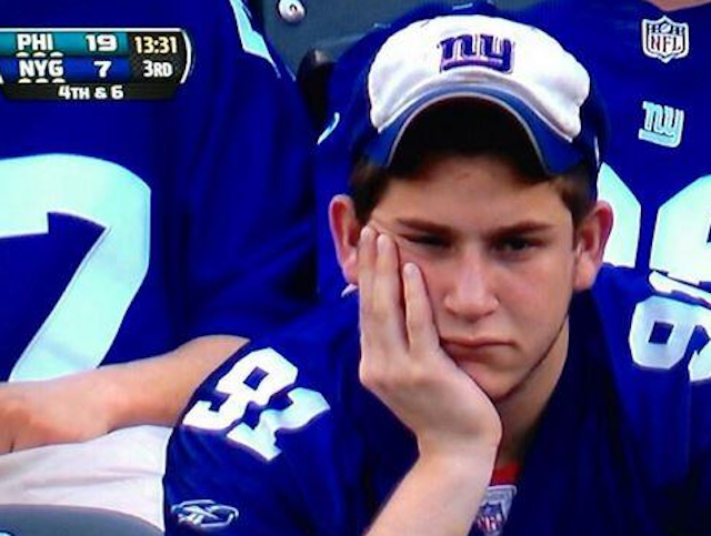 Giants fans haven't had much to smile about this season. (Fox)