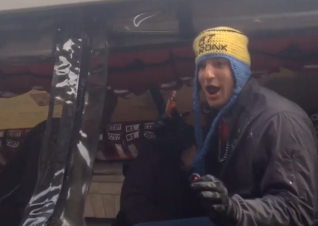 Rob Gronkowski is very happy after fan gives him Fireball