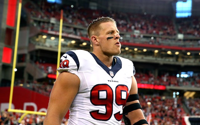 J.J. Watt's final game jersey in Hall of Fame