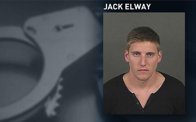 Jack Elway's mug shot from his weekend arrest. (Denver Police via @9news)