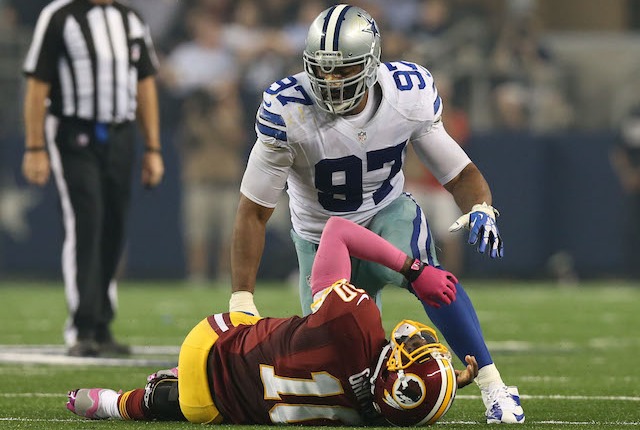 Dallas Cowboys defensive end Jason Hatcher (97) during a preseason