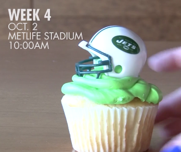 Jets Cupcakes 