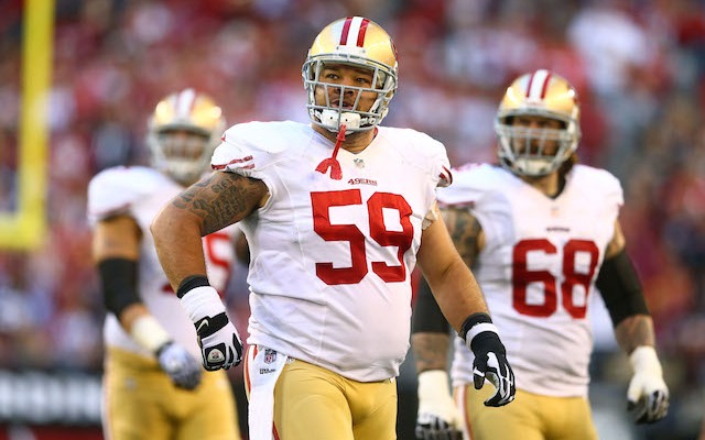 After three years with the 49ers, center Jonathan Goodwin is headed back to New Orleans. (USATSI)