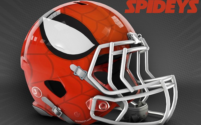 Spiderman sales helmet nfl